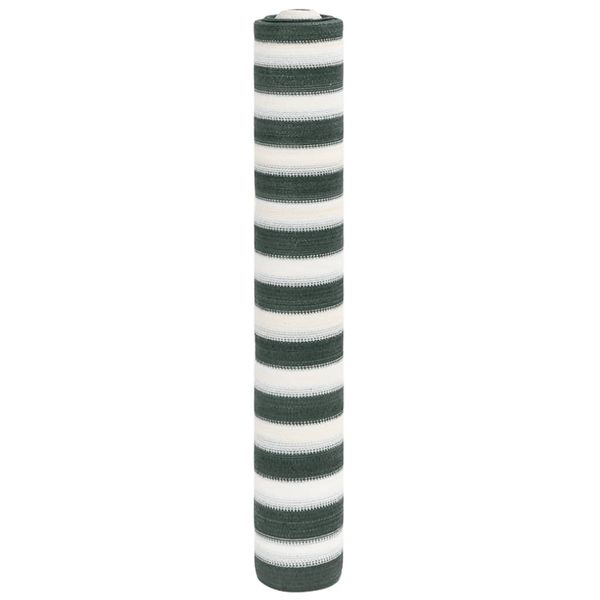 vidaXL Tieniaca sieť zeleno-biela 2x25 m HDPE 75 g/m²