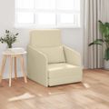 vidaXL Rozkladacia posteľ Krémová 65 x 80 x 83 cm látka