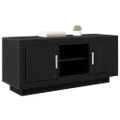 vidaXL TV skrinka 102 x 35 x 45 cm Čierny dub Kompozitné drevo