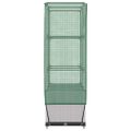 vidaXL Záhon s krytom na skleník ratanový vzhľad 80x40x138 cm