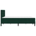 vidaXL Rám postele s matracom Tmavozelená 140 x 190 cm Zamat