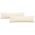 vidaXL Vankúše na pohovku 2 pcs Krémová 145 x 40 cm Kordúrová tkanina