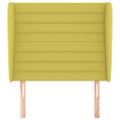 vidaXL Čelo postele so záhybmi zelené 103x23x118/128 cm látka