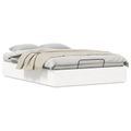 vidaXL Posteľový rám s úložným priestorom Biela 140 x 190 cm