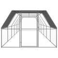 vidaXL Klietka pre sliepky 3x12x2 m pozinkovaná oceľ