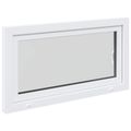 vidaXL Otočné a sklopné okno do suterénu RISOR 110 x 60 cm PVC a sklo