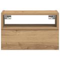 vidaXL Nástenný nočný stolík dub artisan 45x26x28,5 cm