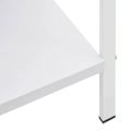 vidaXL Knižnica, 5 políc, biela 60x27,6x158,5 cm, kompozitné drevo
