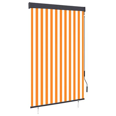 vidaXL Vonkajšia zatemňovacia roleta 120x250 cm biela a oranžová