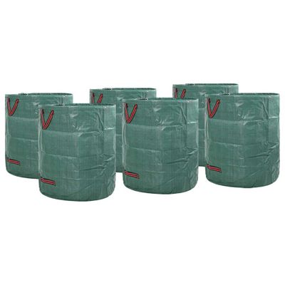 vidaXL Tašky na záhradný odpad 12 pcs Zelená 45 x 45 x 76 cm