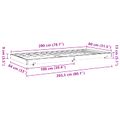 vidaXL Rám postele Včelí hnedý 80 x 200 cm Masívne borovicové drevo
