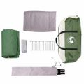 vidaXL Stany pre 5 osôb so strechou Zelená a biela 333 x 317 x 194 cm