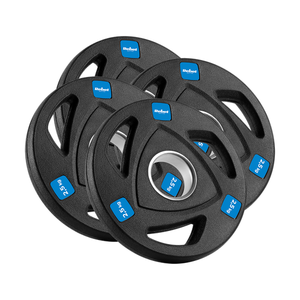 Sada litinových závaží 4x2,5 kg, 51 mm, REBEL ACTIVE RBA-2108
