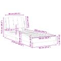 vidaXL Rám postele bez matraca Zadar kapučínový 90x200 cm umelá koža