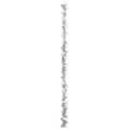 vidaXL Vianočný guľový girland Biela a strieborná 186 cm Polystyrén