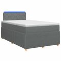 vidaXL Posteľ boxspring s matracom Tmavosivá 120 x 190 cm Látka