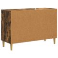 vidaXL Servírovacia skriňa Dymový dub 89 x 34,5 x 60 cm