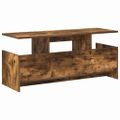 vidaXL TV stolík 102 x 35 x 45 cm Dymová dub Kompozitné drevo