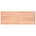 vidaXL Nástenná polica bledohnedá 160x60x(2-6) cm ošetrený masívny dub