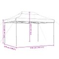 vidaXL Skladací pop-up párty stan burgundský 410x279x315 cm