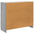 vidaXL Servírovacia skriňa Sivá sonoma 89 x 34,5 x 77 cm