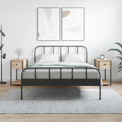 vidaXL Nočné stolíky 2 ks dub sonoma 30x60x60 cm kompozitné drevo