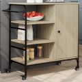 vidaXL Kuchynský vozík dub sonoma 87,5x38,5x84,5 cm kompozitné drevo