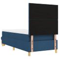 vidaXL Posteľ s pružinovým rámom Modrá 200 x 100 cm látka
