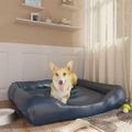 vidaXL Pelech pre psa tmavomodrý 105x80x25 cm umelá koža