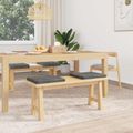 vidaXL Vankúš na lavičku 4 ks Pl plush kord Svetlosivá Hĺbka 35 cm