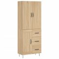 vidaXL Vysoká skrinka dub sonoma 69,5x34x180 cm spracované drevo