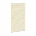 vidaXL plisovaná roleta krémová 75x150 cm Šírka látky 74,4 cm