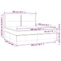 vidaXL Boxspring posteľ s matracom kapučínová 200x200 cm umelá koža