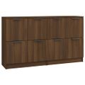 vidaXL Komody 2 ks hnedý dub 60x30x70 cm spracované drevo