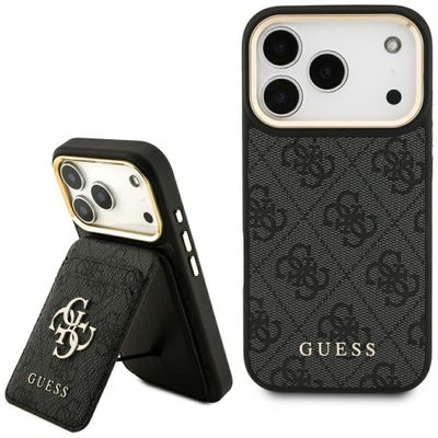 Puzdro Guess 4G s portfóliom Magsafe pre iPhone 17 Pro čierne