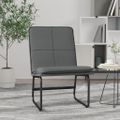 vidaXL Kreslo sivé 54x75x76 cm umelá koža