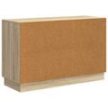 vidaXL Servírovacia skriňa so zásuvkou Dub sonoma 89 x 34,5 x 57 cm