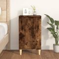 vidaXL Nočný stolík dymový dub 40x35x70 cm spracované drevo
