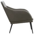 vidaXL Lavička tmavosivá 110x76x80 cm zamat