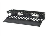 Stojanový panel pre usporiadanie káblov (horizontálny) - 2U - 19"
