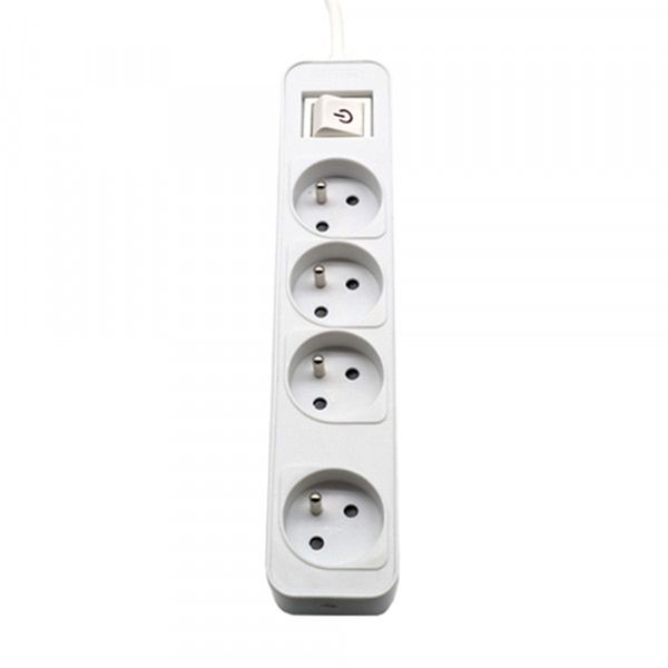 Power strip PHILIPS extension cord 4 sockets 3m 10A white