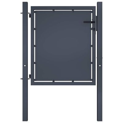 vidaXL Záhradná brána z ocele 100x75 cm antracitová