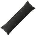 vidaXL Podložka s vankúšom HOUTEN Čierna 40 x 145 cm Zamat