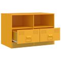 vidaXL TV skrinky 2 ks horčicovo-žlté 67x39x44 cm oceľ