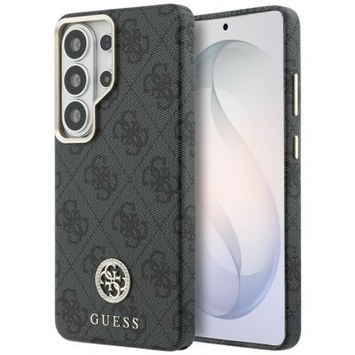 Puzdro Guess case 4G Rhinestone Round Logo MagSafe pre Samsung Galaxy S26 Ultra čierne