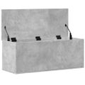 vidaXL Úložný box betónovo-sivý 90x35x35 cm spracované drevo