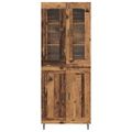 vidaXL Highboard 2 ks Staré drevo 69,5 x 34 x 180 cm Kompozitné drevo