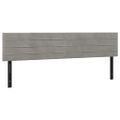 vidaXL Čelá postele 2 ks bledosivé 100x5x78/88 cm zamat