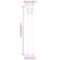 vidaXL Vonkajšia stojaca lampa čierna 110 cm nehrdzavejúca oceľ