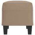 vidaXL Lavička kapučínová 70x35x41 cm umelá koža